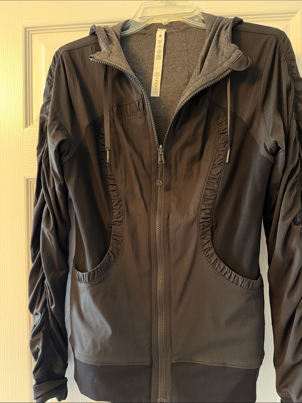 lululemon athletica Women’s Hooded Zip Jacket in Dark Brown